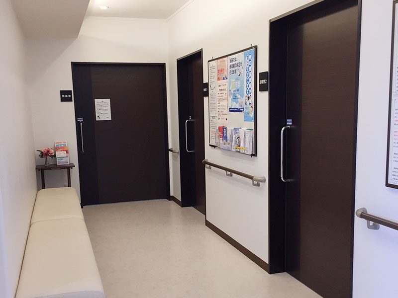 清田内科循環器クリニック 会津の内科・循環器内科 中廊下